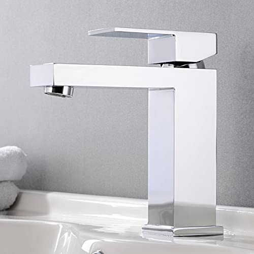 Mitigeur de lavabo chaud et froid en acier inoxydable avec contrôle précis du débit d'eau