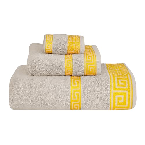 Tienda Eurasia Juego De Toallas De Baño 3 Piezas Medidas 30x50 Cm 50x100 Cm Y 100x150 Cm Modelo Mallorca Lavable A Máquina A 40 C 500 G De 100 Algodón Gris Claro