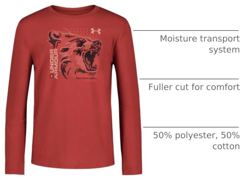 Image of Under Armour Boys' Long Sleeve Graphic T-Shirt, Lightweight & Breathable, Outdoor Collection