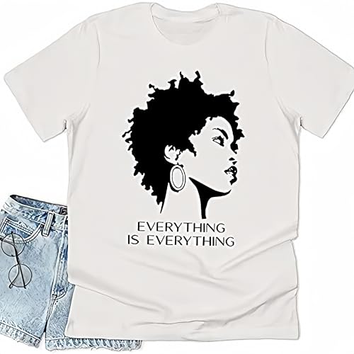 Black Power Black Girl Graphic T-Shirt Afro Woman Afro Girl Magic Tops