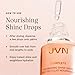 JVN Complete Nourishing Shine Drops, 1.7 Fl Oz, Frizz Fighting, Hair Smoothing Oil for Shine and Strength, Hair Care for Women and Men, Silicone Free