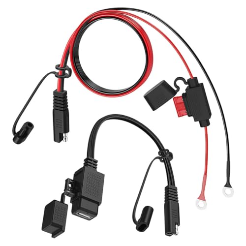 Adaptateur SAE vers USB 2.1 A étanche avec chargeur rapide plastique pour smartphone