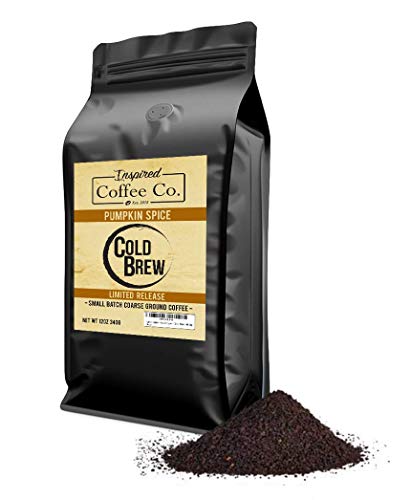 Pumpkin Spice - Flavored Cold Brew Coffee - Inspired Coffee Co. - Coarse Ground Coffee - 12 oz. Resealable Bag