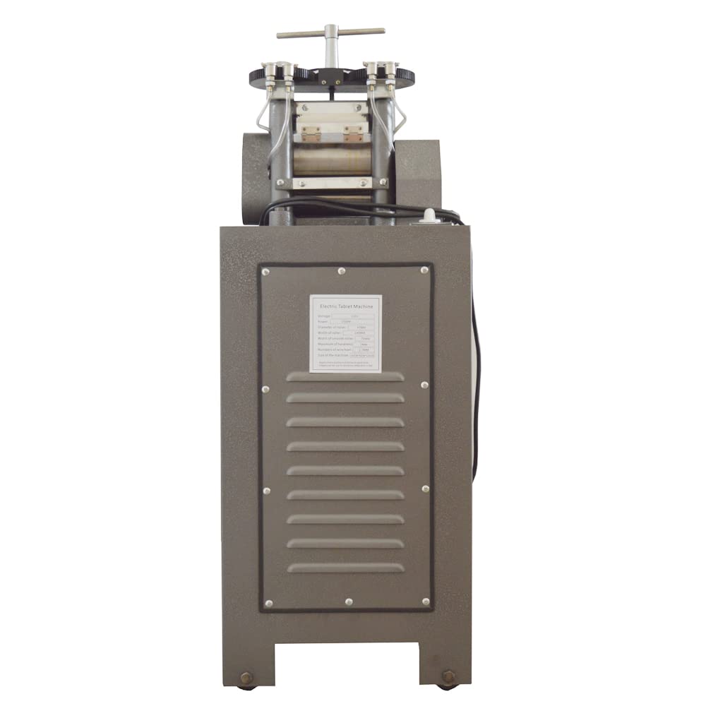 LGXEnzhuo 5.51Inches Electric Jewelry Rolling Mill Machine 1500W Vertical Metal Rolling Mill Machine Tablet Pressing for Jewelry Gold Making 110V
