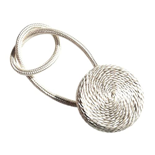 Nouveau Magnétique Flanelle Ronde Rideau Embrasses Cravate Baggy Dos Anneau Boucle Clips Accessoires Tringles À Rideaux Accessoires Décoration-Chine, Vert Clair, 45cm