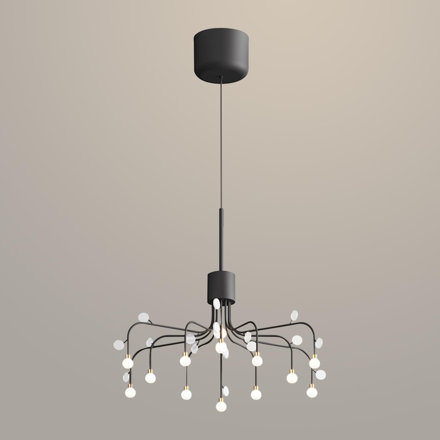 HXYSXHJUO LED Chandelier Firework Pendant Light Fixture Sputnik Ceiling Lamp Modern 28W Hanging Chandeliers Dining Table Suspension Lamps Bedroom Living Room Lighting Fixtures