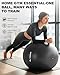 Trideer Exercise Ball for Yoga, Pilates & Fitness – Stability Ball Equipment for Home Gym & Office Chair, Core & Balance Training Accessories, Physical Therapy Equipment, Quick Pump Included, 5 Sizes