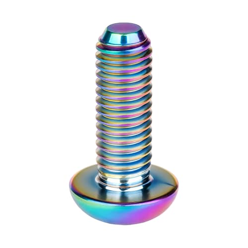 Image of Titanium Bolt M3 8 10 12 15mm Allen Key Head Screws for Bicycle Pack of 4 (Rainbow, M3x15mm)