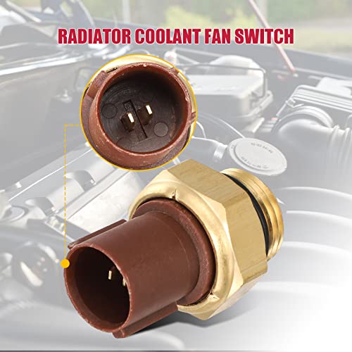 Autex Radiator Coolant Fan Switch Water Temp Sensor Coolant Temperature Sender Compatible With Honda Accord Civic Cr-V Odyssey Pilot Acura Tl Mdx Tsx Integra 37760-P00-004 37760-P00-003 #TOP1