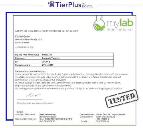 TierPlus Ruhezeit Tabletten für Hunde, Relax Tabs mit Baldrian, Ashwagandha, Hanföl, Hopfen, L-Tryptophan & Passionsblume, 120 Tabletten, Hochdosiert & mit Soforteffekt