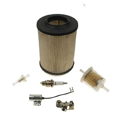 RELIANCE Golf Cart Tune Up Kit Compatible with Columbia Par Car/Harley Davidson 1982-95 Gas Golf Carts | Includes Air Filter, Fuel Filter, Oil Filter, Spark Plug, Point, Condenser | Engine Maintenance