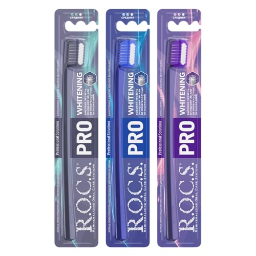 R.O.C.S. PRO WHITENING - Spazzolino da denti medio