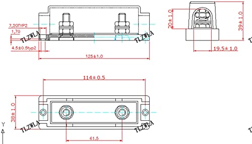 Porte-fusible ANL contre les surcharges de batterie avec fusible 100A - 6