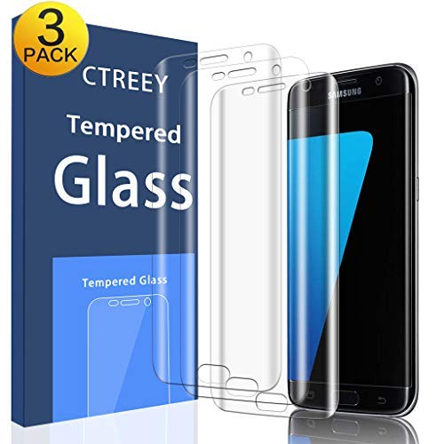 Fotbor 2 Pack Galaxy S7 Edge Screen Protector, Full coverage [Case Friendly] HD Clear Screen protector For Samsung Galaxy S7 Edge [Edge to Edge][Anti-Bubble ] (Ultra-Clear)