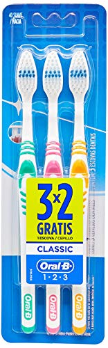 Escova Dental Oral-B Classic - 3 Unidades