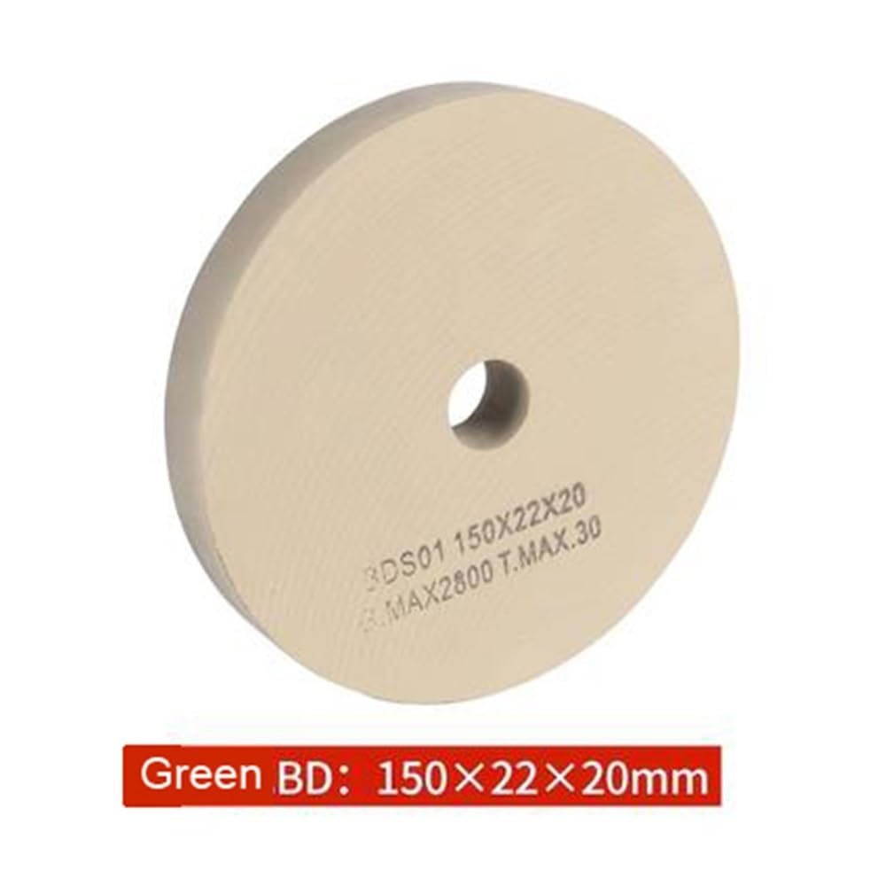 150/100 * 22mm Szklana Błoto BD Polerująca Tarcza Szlifująca, Drobna Tarcza Polerska Czerwona/Zielona, ​​Specjalnie Ukształtowana Maszyna Diamentowa Tarcza Szlifująca 1 szt. (Czerwona, 150x22x20mm)(Gr