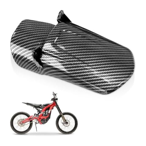 Shock-Rear Fender for Surron Electric Dirt Bike, Surron Accessories Compatible with Surron Light Bee S/X Segway X160 / X260, Carbon fiber pattern Surron Parts Cover