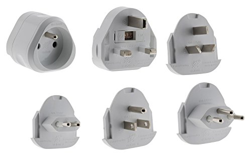 Zenitech Adaptateur de voyage pour + de 100 pays avec une pochette de voyage offerte Cover