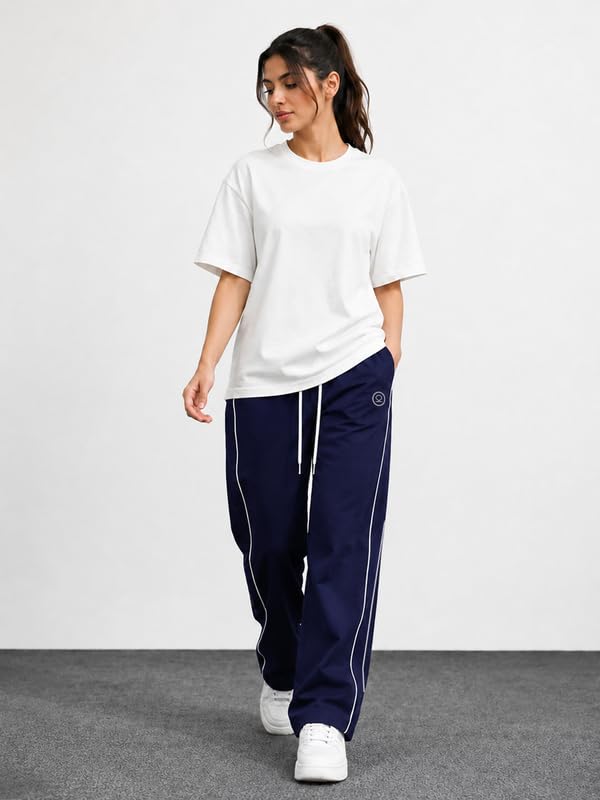 Image of CHKOKKO Track Pants for Woman Workout Botton Wear Relaxed Fit Lightweight Quick Dry Sports Trousers for Woman Stylish Gym, Yoga and Travel Casual Lower