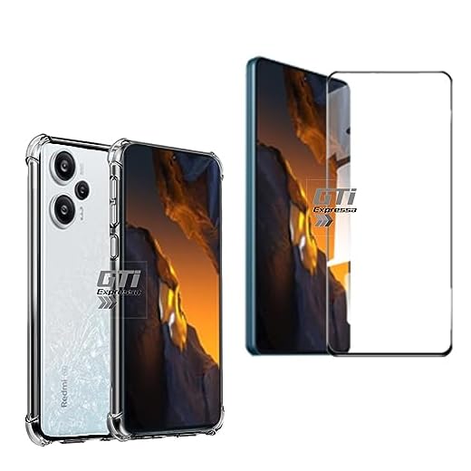 Kit Capa Anti Impacto e Película De Vidro 3D 9D Para Poco F5