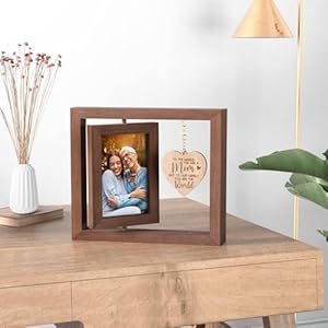 Mom Gifts Valentines Day Gifts for Mom from Daughter Son Kids, Engraved Night Light with 5x7 Mom Picture Frame Solid Wood, New Mom Gifts Mother Son Picture Frame Mother-in-Law Birthday Gifts for Mom Mom Gifts Christmas Gifts For Mom From Daughter Son Mother Picture Frame Double Sided Display 4×6 Photo with Warm Heart Pendant Mother In Law Gifts From Daughter In Law Mom Birthday Gifts Tabletop