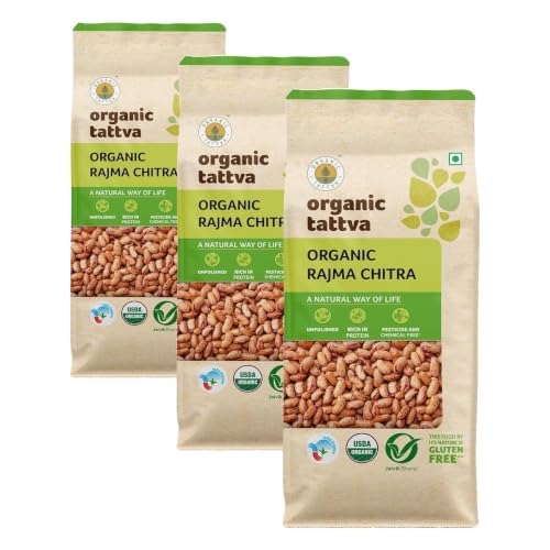 Image of Organic Tattva Rajma Chitra, 500g (Pack of 3)