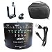 Movo Photo MTP-11 Motorized Panoramic Time Lapse Tripod Head with Variable Speed, Time and Direction with Built-in Rechargeable Battery - for DSLR Cameras, GoPro and Smartphones