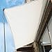 HAIKUUA Recké de Barre de Soleil Rectangle du Soleil coule de Voile de Voile d'extérieur étanche auvent (Color : White, Size : 4x5m)