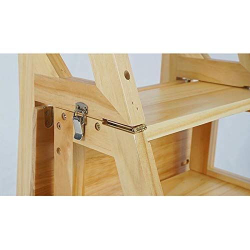 Taburete plegable de madera maciza con acabado premium para interior 6