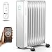 TRESKO Ölradiator 2000W mit WiFi / App-Steuerung & LED Touch-Display | Heizung elektrisch 9 Heiz-Rippen | Mobile Elektroheizung Fernbedienung energiesparend | Heizkörper 24h Timer, Überhitzungsschutz