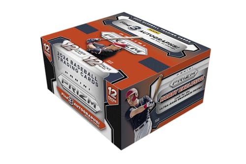 2024 Panini Prizm MLB Baseball Hobby Trading Card Box (3 Autographs)