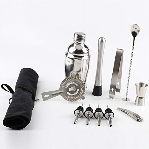 Kit Bartender Coctelera de Acero Inoxidable 12 Piezas miniatura 3