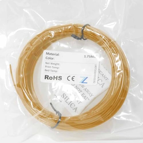 Z3D® PVA-Probe 1,75mm NATURAL 50g 3D Drucker Filament - wasserlöslich, ideal als Support für komplexe Drucke, leicht zu drucken, löslich in Wasser