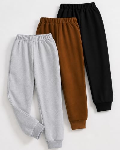 Image of Kuchipoo Boys Regular Fit Track Pants - Pack of 3