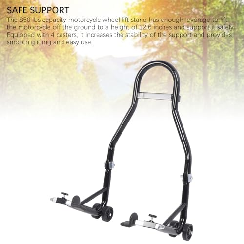 Support de levage de roue arrière de moto pour stabiliser et réparer sans risque - 5