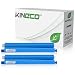 Produktbild Kineco 2 Thermorollen kompatibel zu Panasonic KX-FA52X für Panasonic KX-FC225 FC228 FC275 FP205 FP207 FP215 FP210 Series - Schwarz je 100 Seiten