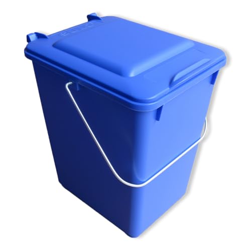 Sulo Bio Boy 10 Liter mit Deckel und Henkel &ndash; Geruchsdicht und leicht Abwaschbar &ndash; Als Bio M&uuml;lleimer Komposteimer geeignet - Der Vorsortierbeh&auml;lter f&uuml;r die K&uuml;che nicht nur f&uuml;r Biom&uuml;ll (blau)