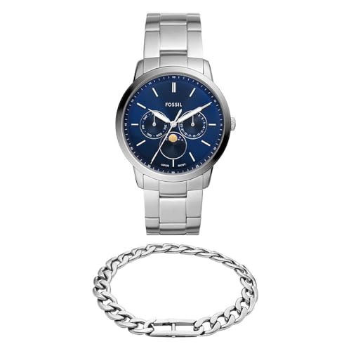 Montre Neutra Fossil Homme en Acier Inoxydable : Finis les Changements de Montre