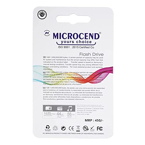 Image of 8Gb 3.0 Usb Pen Drive /Flash Drive With Metal Body External Storage Device (Color -Black) (Microcend)