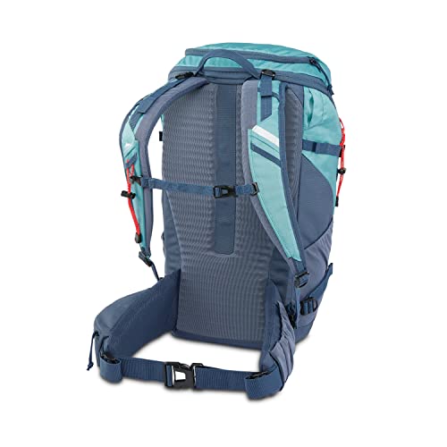 Image of High Sierra Pathway 2.0 Backpack with Hydration Storage Sleeve, for Hiking, Biking, Camping, Traveling, Arctic Blue, 45L