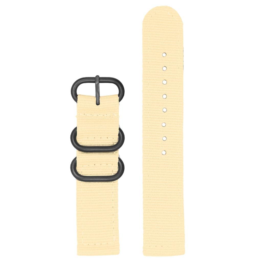 LOOM TREE® Beige Nylon Watch Band Stainless Steel 3-ring Buckle Wristband Replace 24mm| Watches, Parts & Accessories | Wristwatch Bands (B09ZTSJB9V) Amazon Price History, Amazon Price Tracker