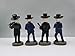 JORAE Skeletons Statue Mariachi Band Skull Halloween Figurines Home Decorative Set of 4 Day of The Dead Collectible Folk Musician Players, 5.5In