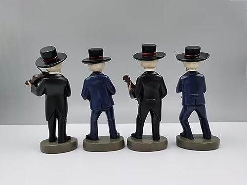 Set de 4 Estatuas Esqueleto Mariachi Banda Decorativas miniatura 3