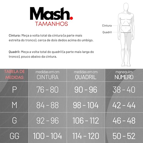 MASH Kit 2 Ceroula Minhocão Underwear Motoqueiro Frio Intenso Adulto, 1 Branco - 1 Cinza, GG
