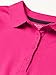 Nautica Girls' School Uniform Short Sleeve Polo Shirt, Button Closure, Soft Pique Fabric, Hot Pink, 7