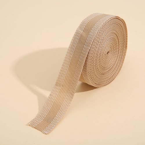 ZiStarlilife Cinta adhesiva de poliéster de 1 m y dobladillo para pantalones y pantalones cortos, 25 cm de ancho, para un fácil ajuste de la longitud de la ropa, negro/gris/blanco/beige/azul, ideal