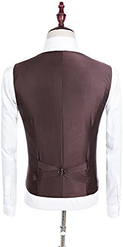 Miniatura 5 de Chaleco de esmoquin para hombre, mezcla de lana de tweed, espiga de espiga de espiga