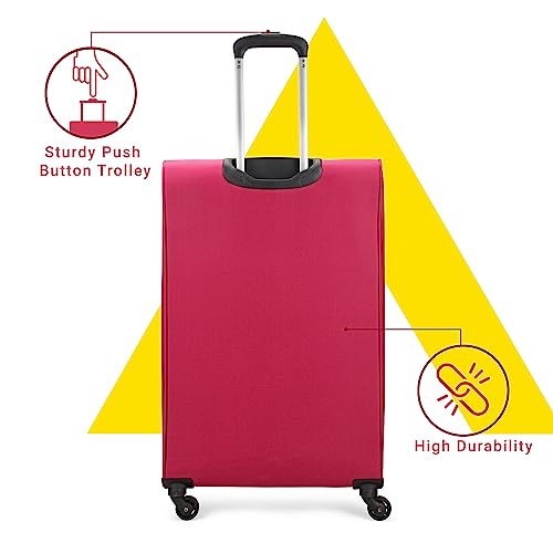 Aristocrat-Oasis-Plus-Large-Size-Soft-Check-in-Luggage-79-cm-Spacious-Polyeste-Trolley-with-4-Wheels-and-Combination-Lock-Dazzling-Red-Unisex-5-Year-Warranty