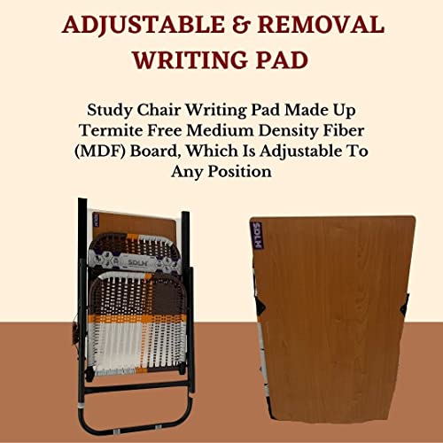 Image of Industries Seating Furniture Folding Plastic. Chair with Strong Square Handle+Free 6mm pad for Laptop and Reading - Multicolour (SDLM-10)