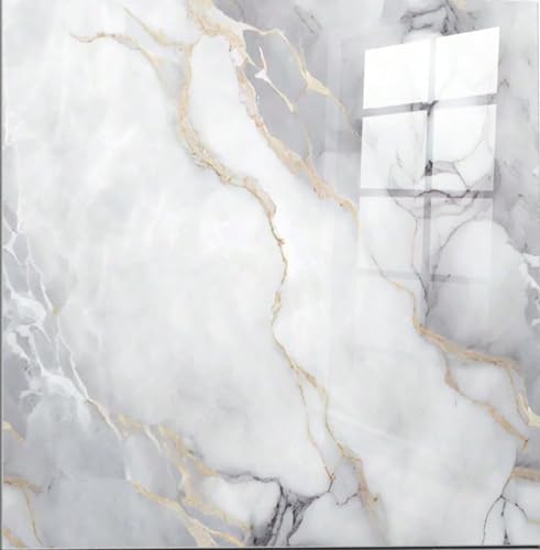Image of WALLVEAR PE Foam Marble Wall Panel Sheet 60 x 60cm x 3mm | 4 Sq.Ft | 3mm Thickness | Waterproof & Scratch Resistant | Easy Peel & Stick Installation | Living Room, Bedroom, Office & Hotel Decor